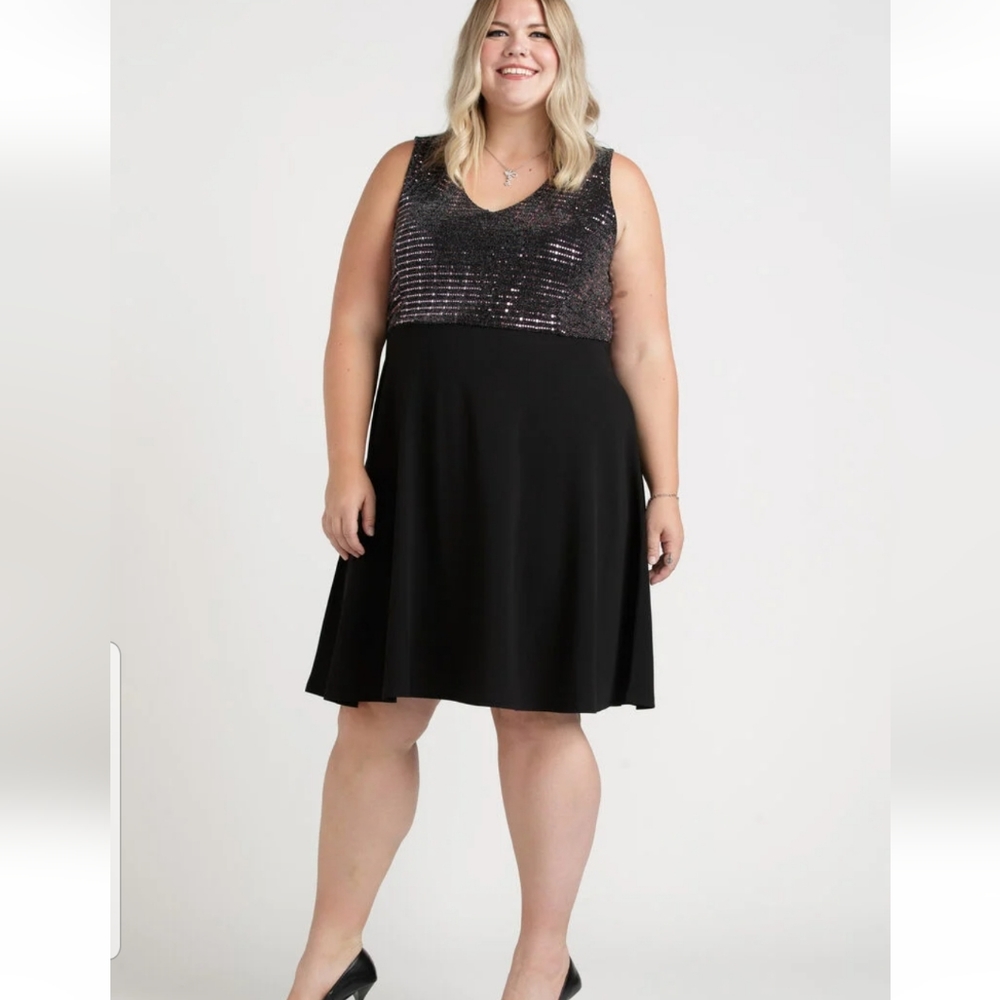 Sloan & Sadie Women's Sequin Top Dress